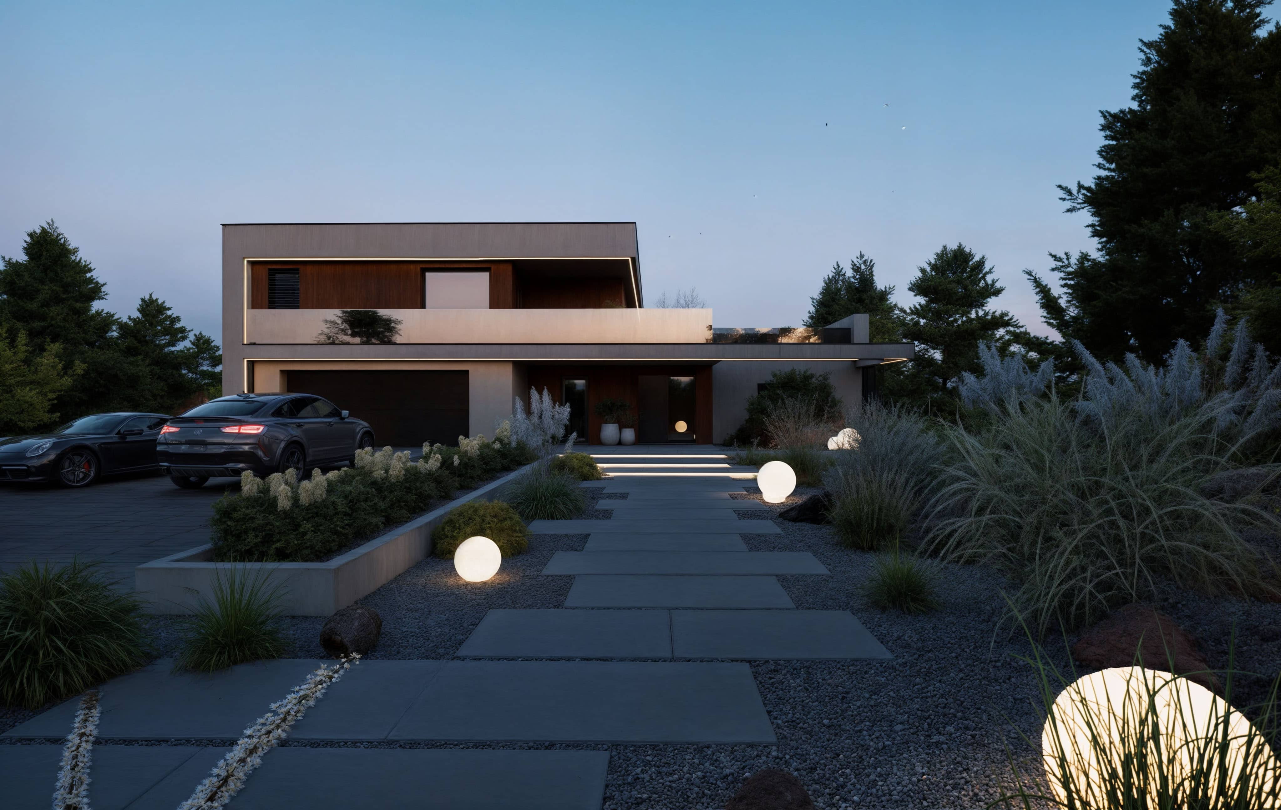 Modernes Haus mit Garten in Freiburg im Breisgau, Deutschland