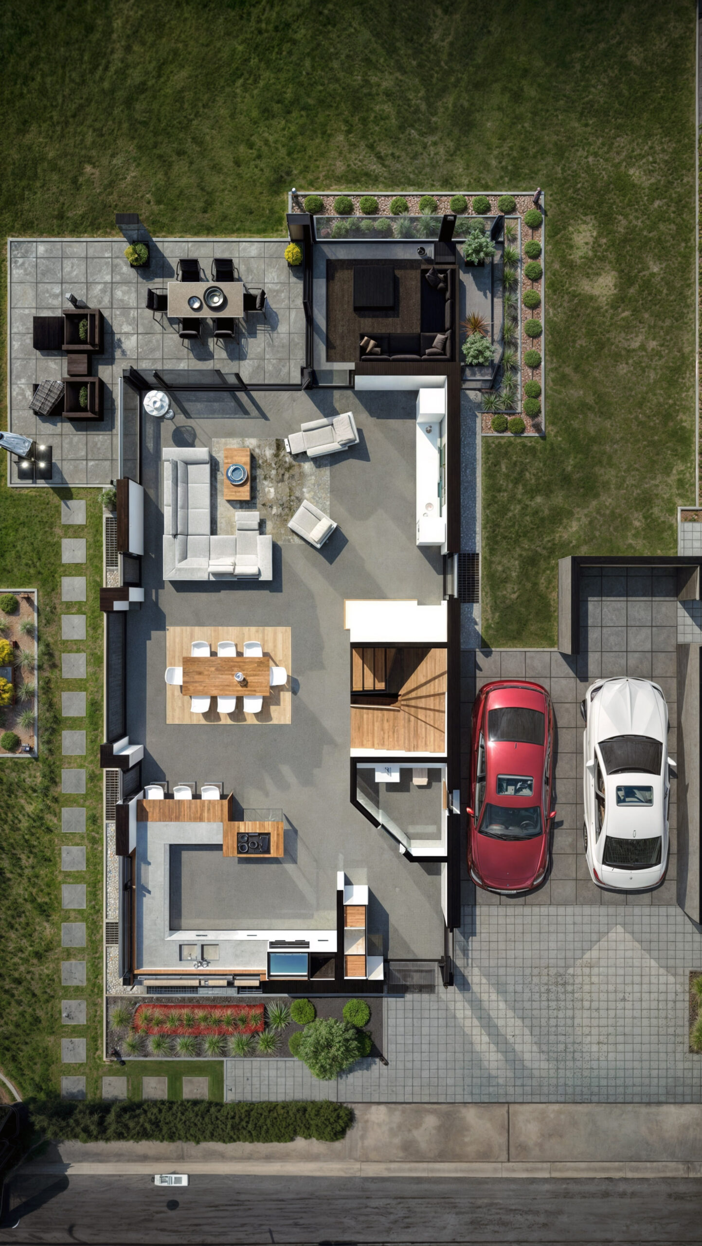 3D-Grundriss einer Wohnung