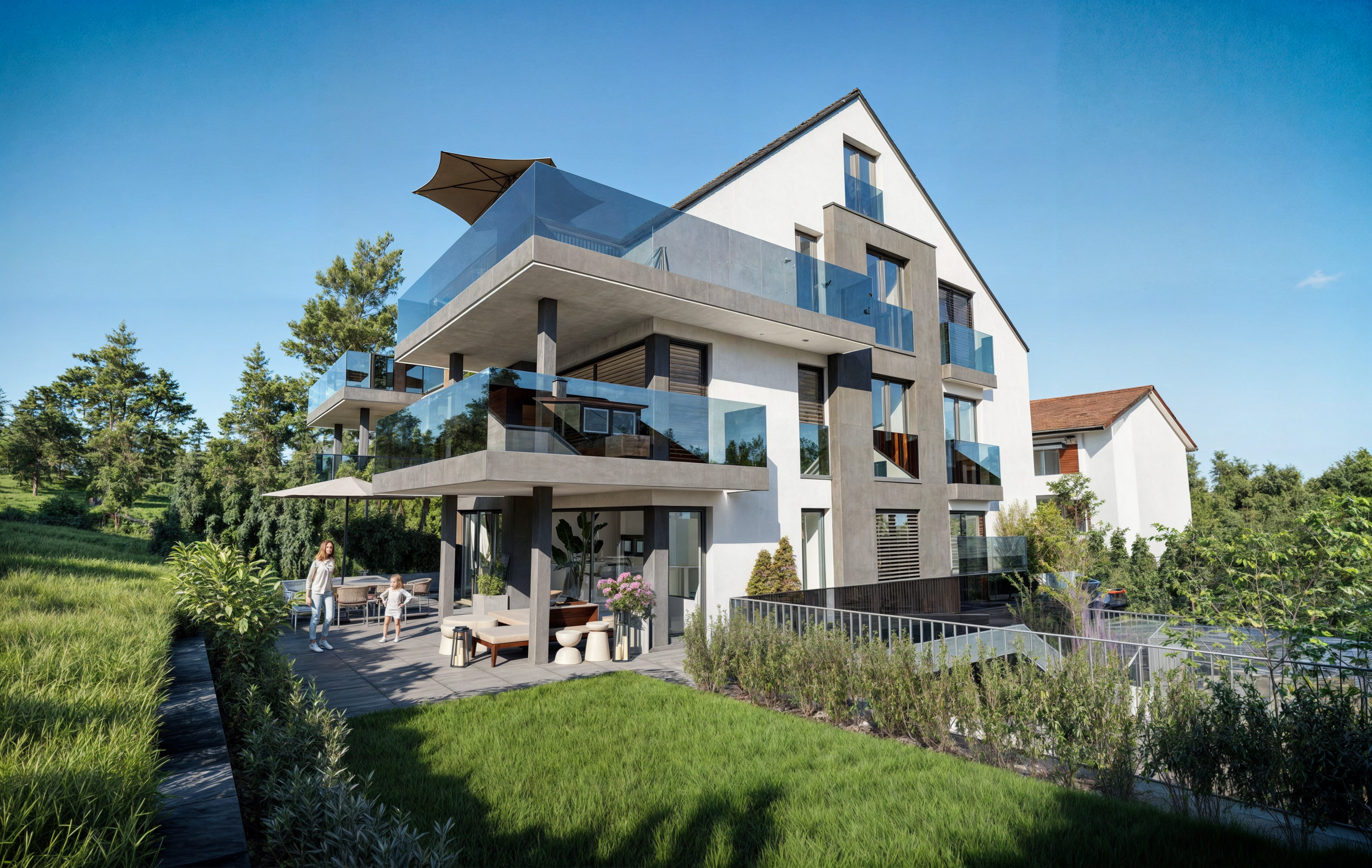 Mehrfamilienhaus Visualisierung