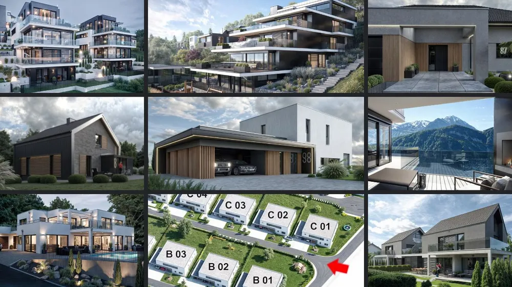 Fassadenvisualisierungen