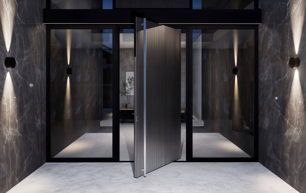 Pivot-Türen – 3D-Visualisierungen für ENTARI