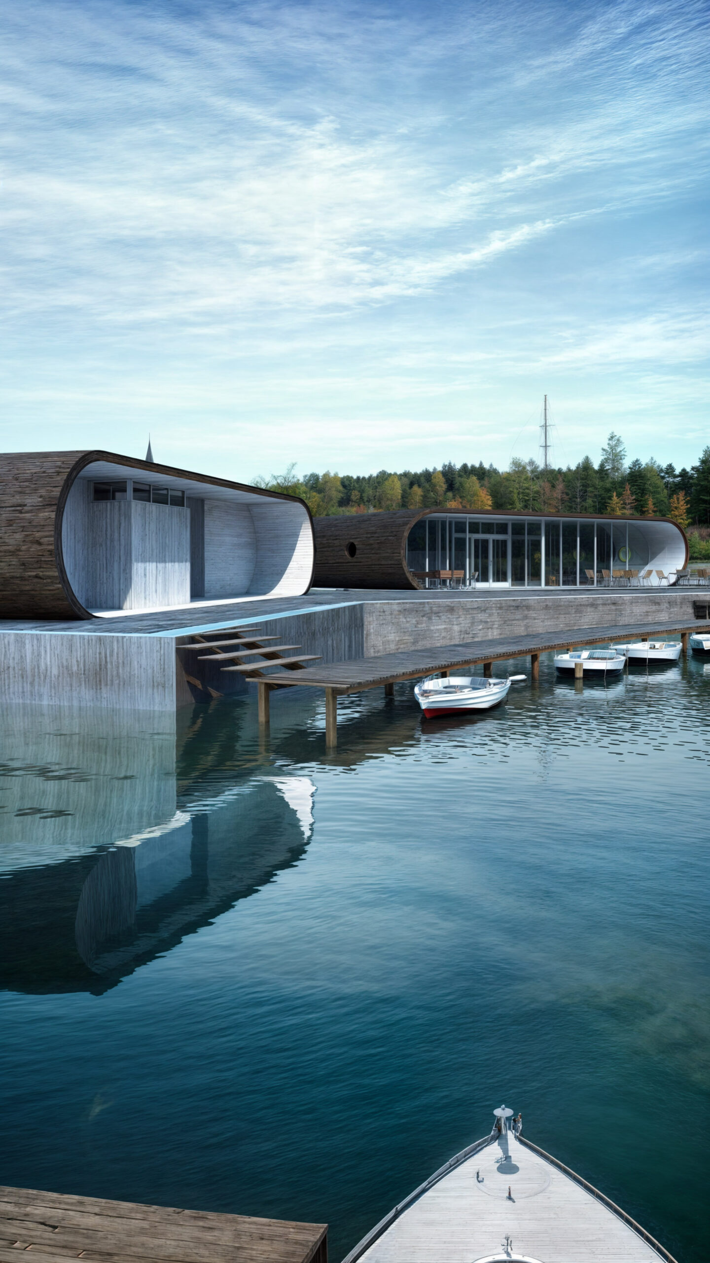 3D-Visualisierung – Yachtclub Kiekrz