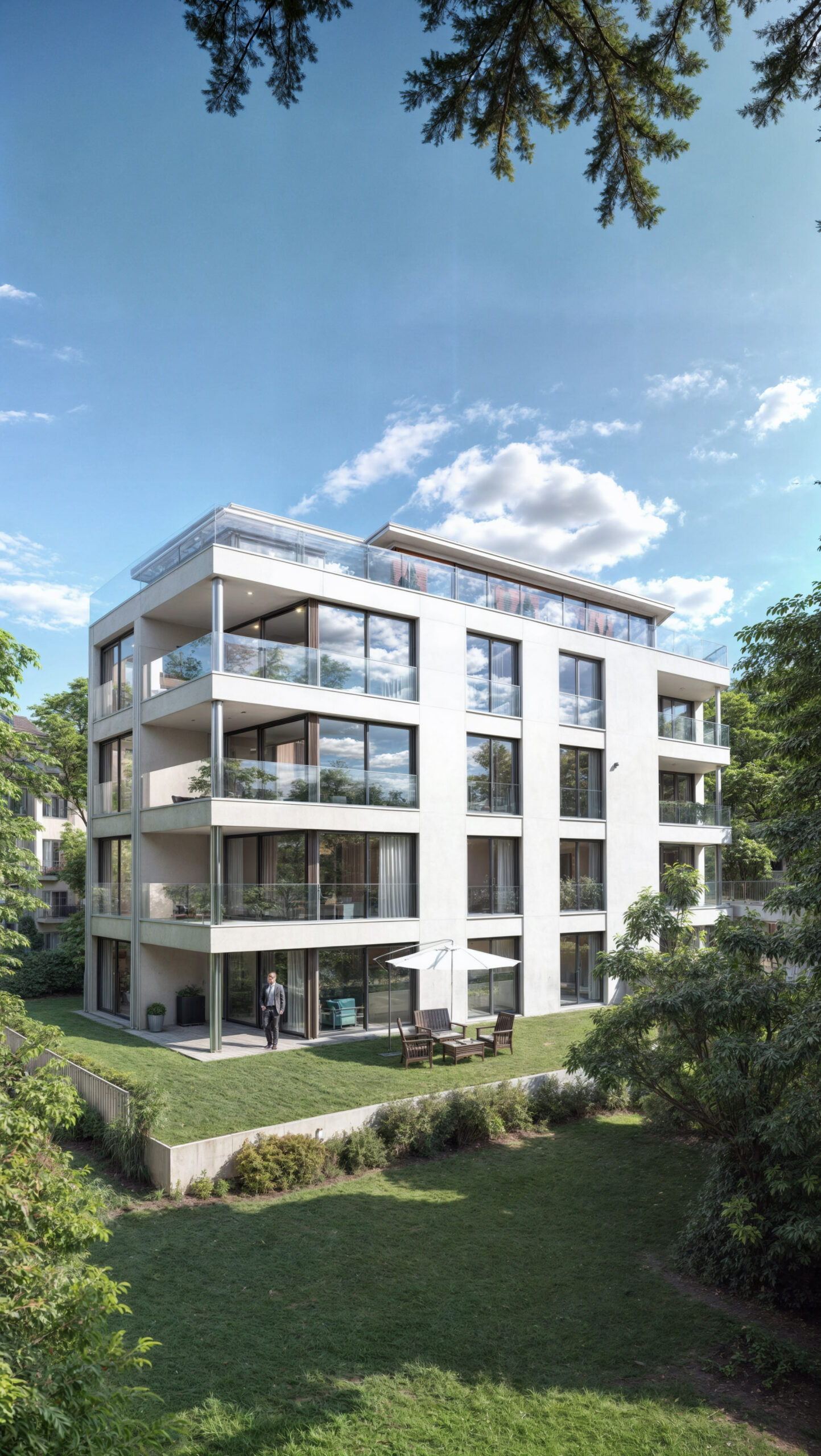 3D-Visualisierung – Mehrfamilienhaus in Baden-Baden, Deutschland