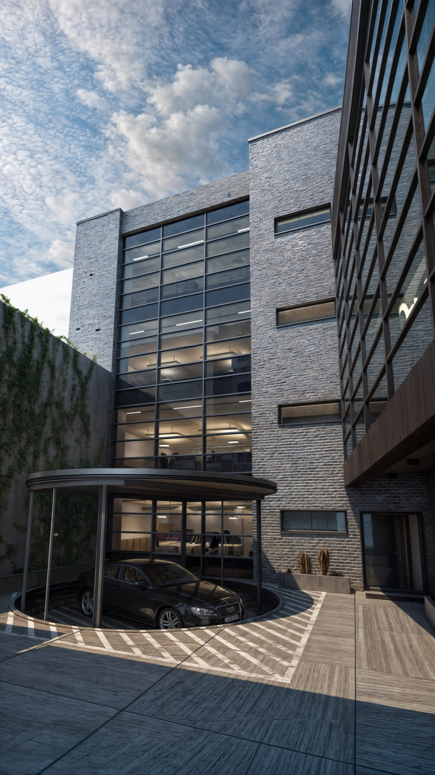 3D-Visualisierung – Bürozentrum in Berlin, Deutschland