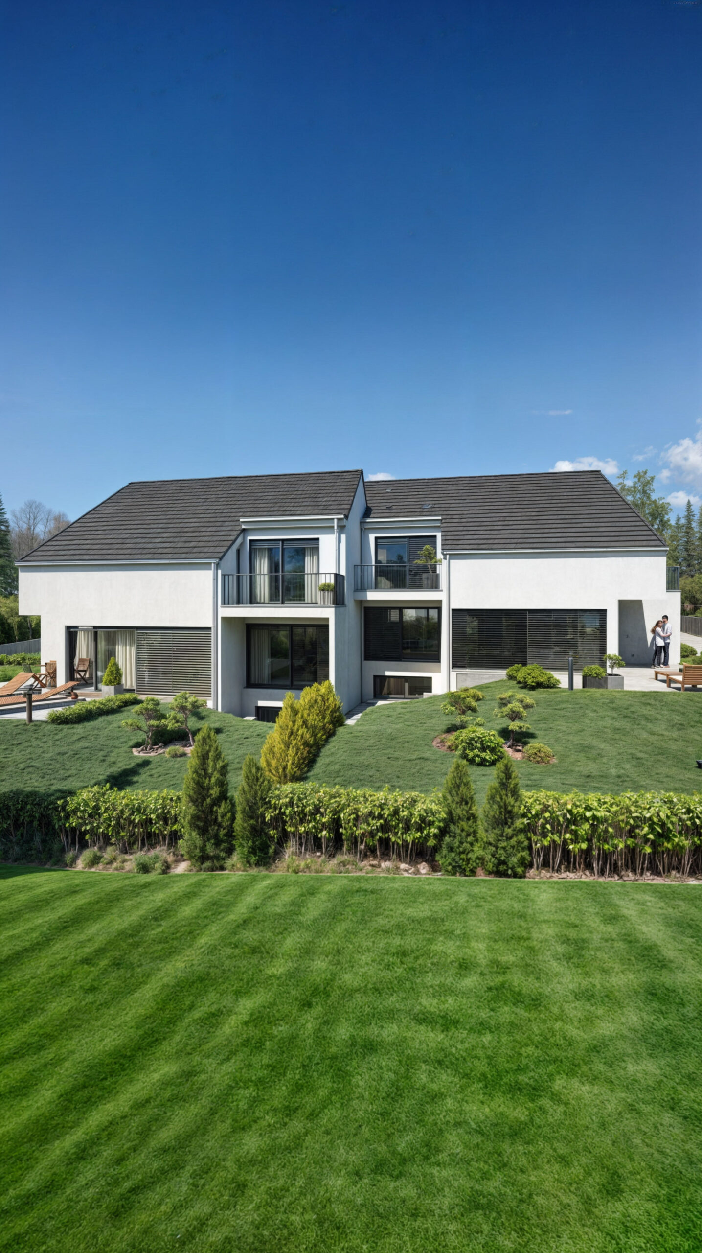 3D-Visualisierung – Doppelhaushälften in Möhlin, Schweiz