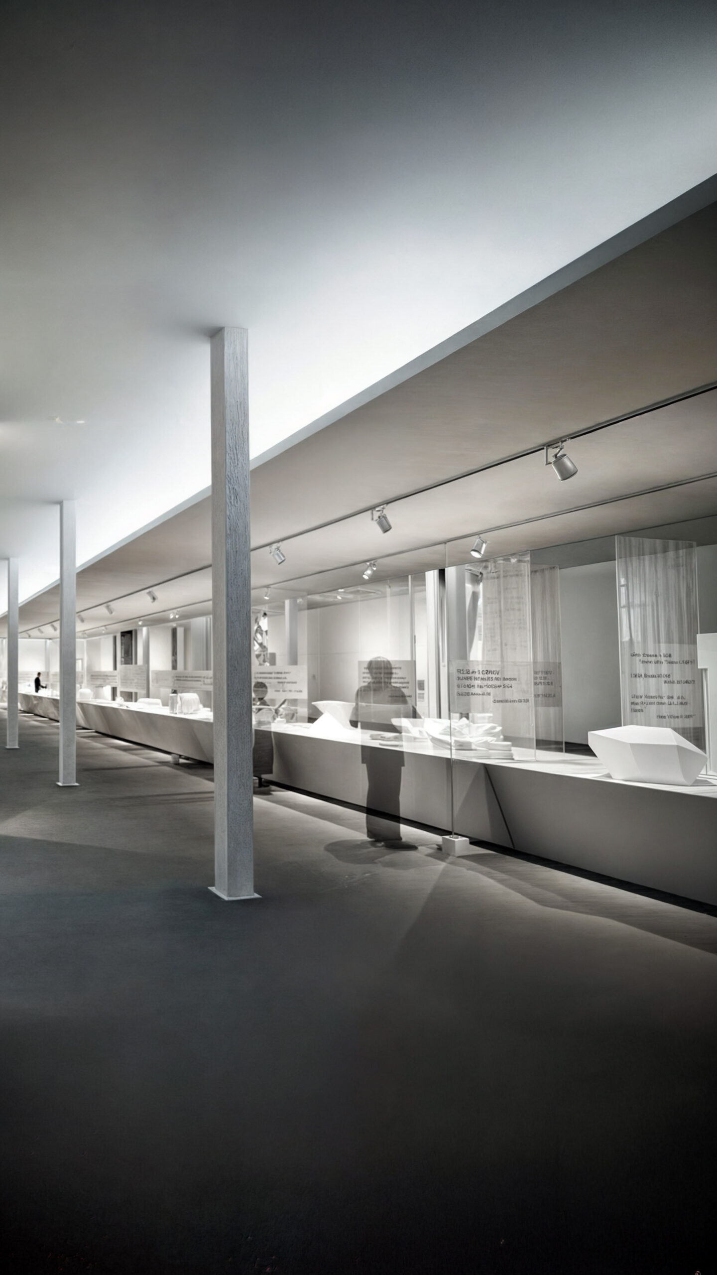 3D-Visualisierung – Ausstellungshalle - Detail in der Architektur, Poznań