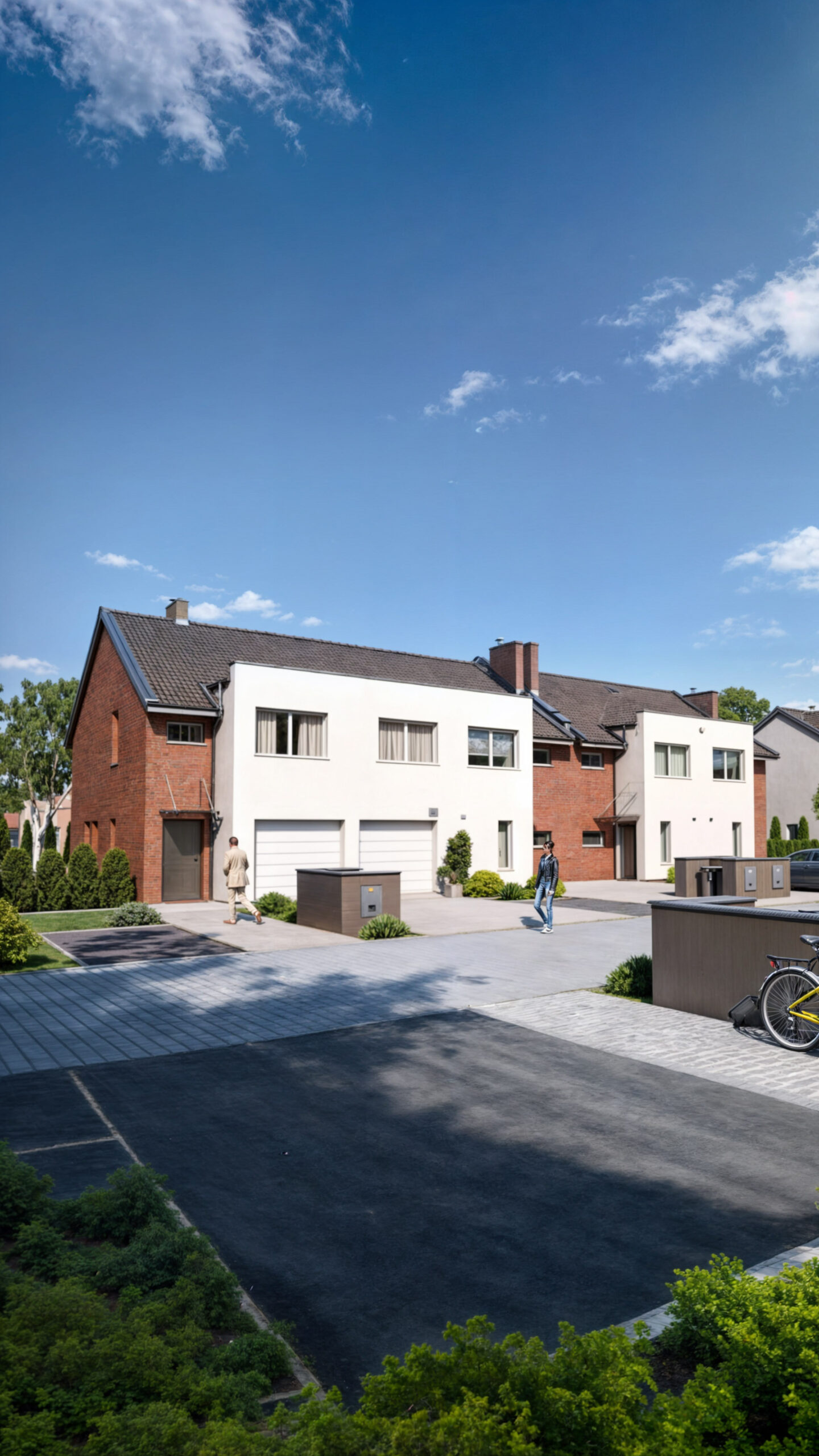 3D-Visualisierung – Doppelhaussiedlung in Wiry