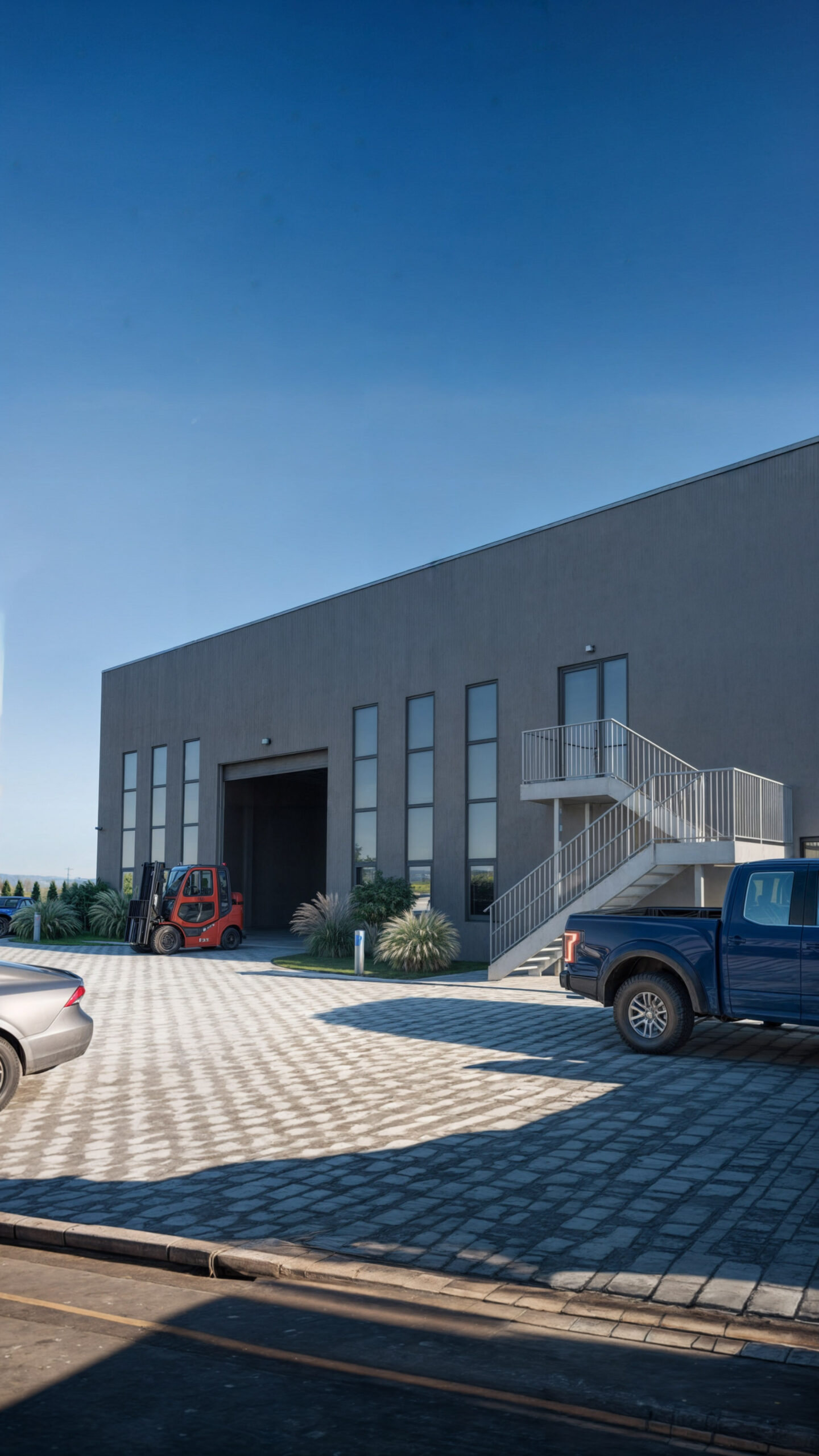 3D-Visualisierung – Industriehalle Gurwolf – Courgevaux, Schweiz