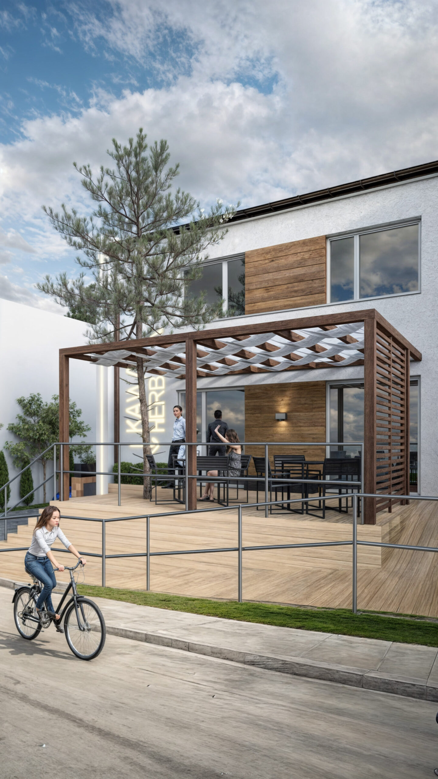 3D-Visualisierung – Konzept zur Nutzungsänderung eines Dienstleistungsgebäudes in Leszno