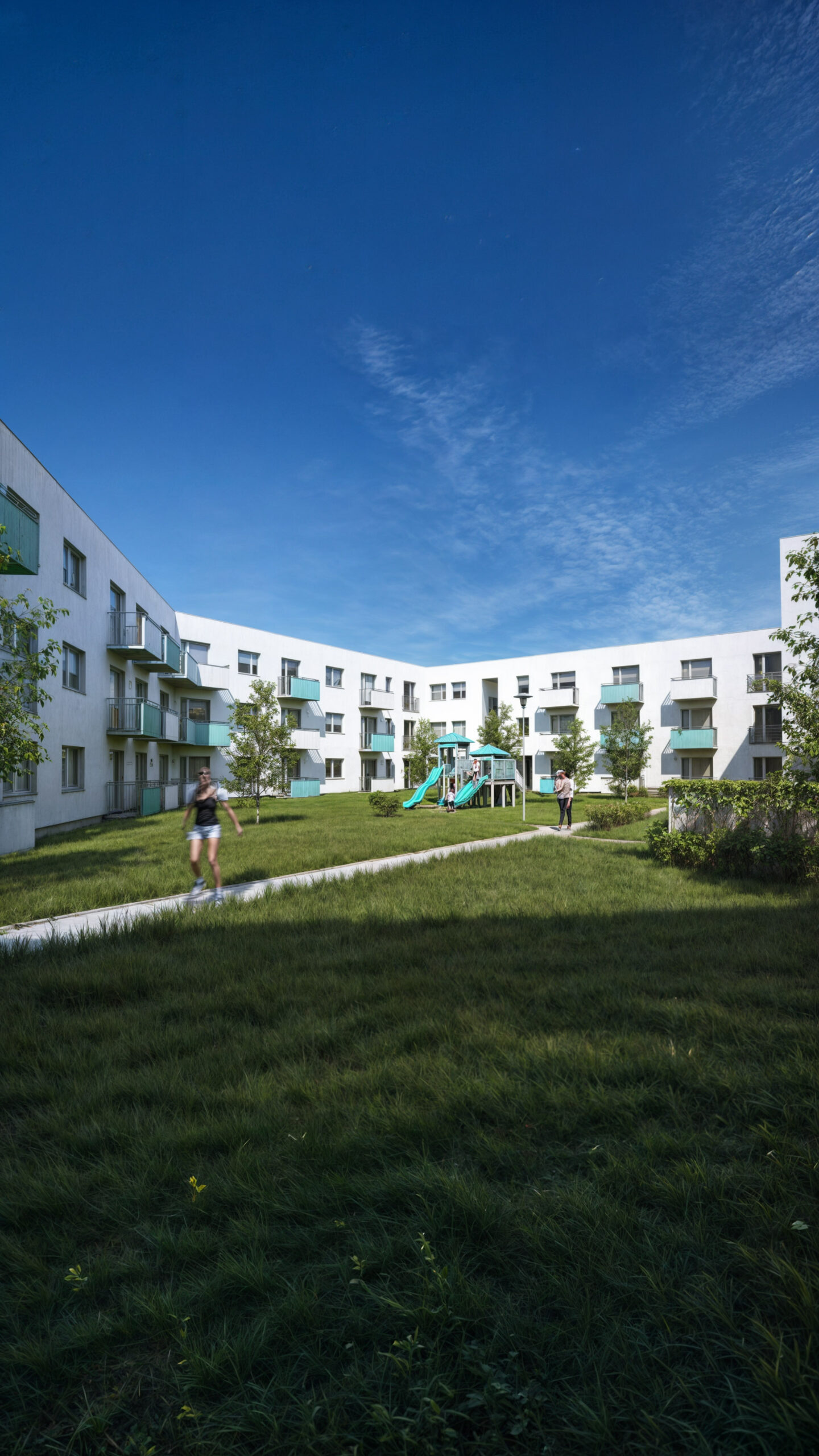 3D-Visualisierung – Wohnsiedlung, Plewiska ul. Miętowa