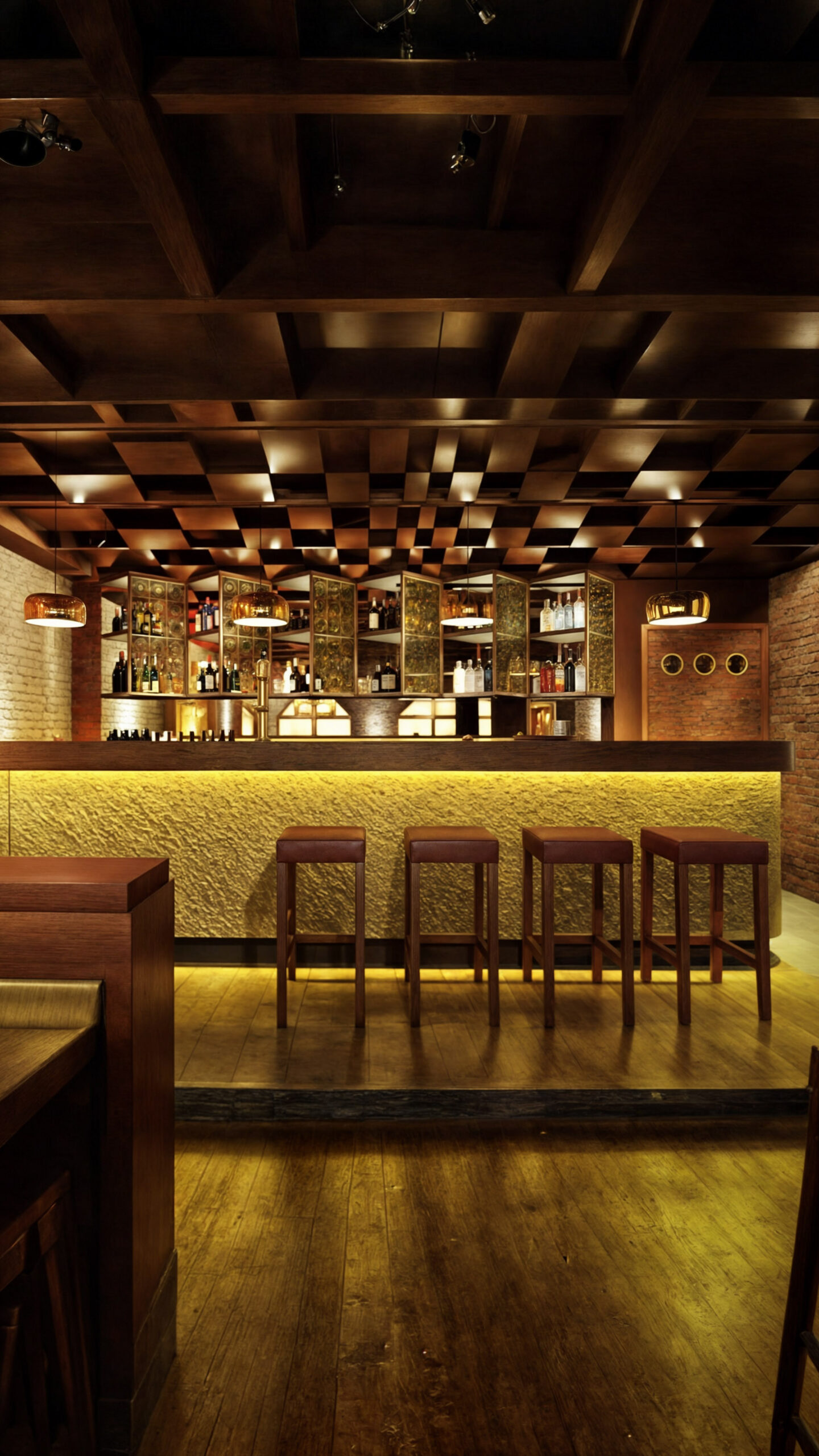 3D-Visualisierung – Innenraumkonzept, Pub Mamut, Leszno