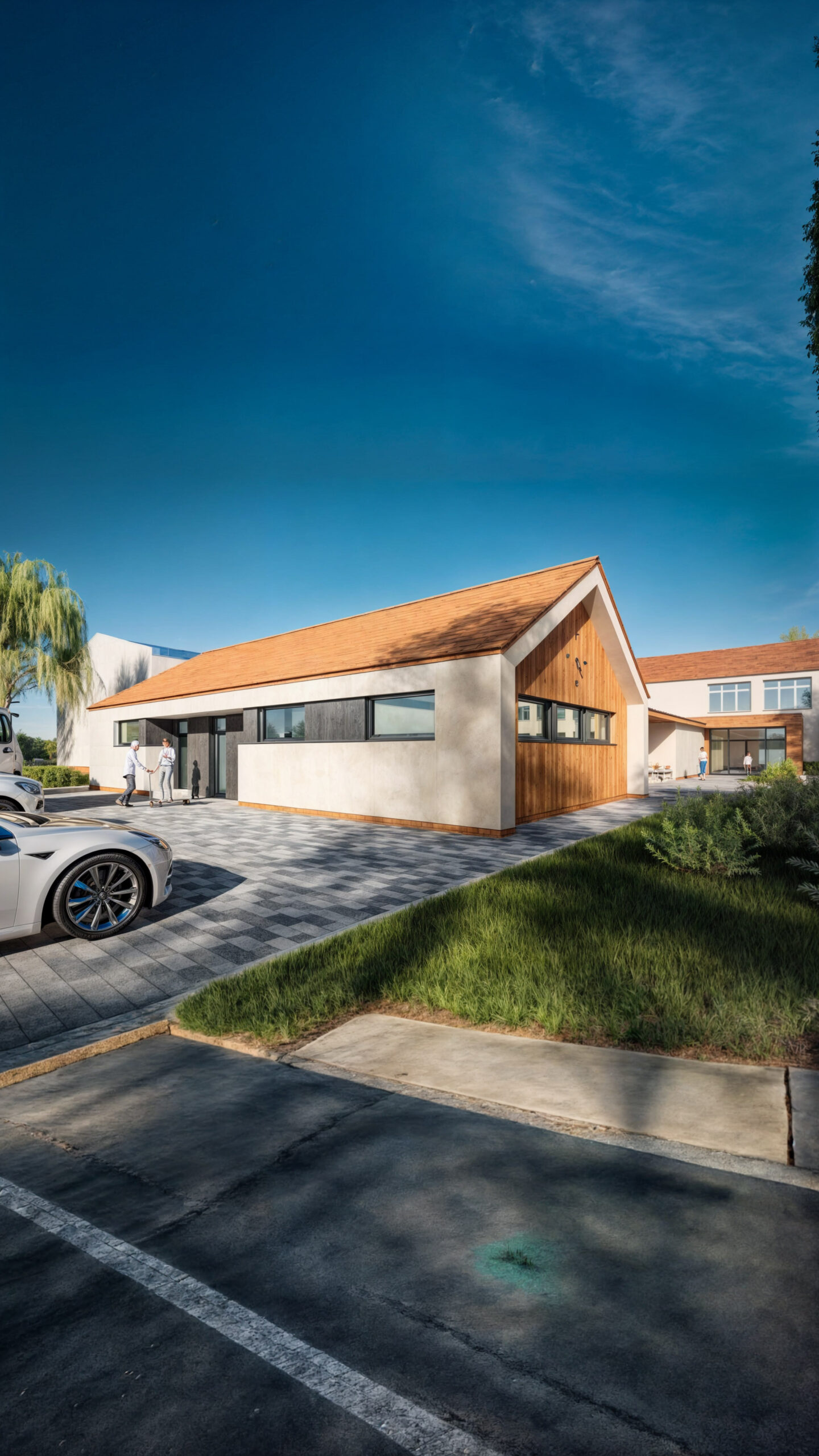 3D-Visualisierung – Küchenvisualisierung in der Grundschule Wijewo, Polen