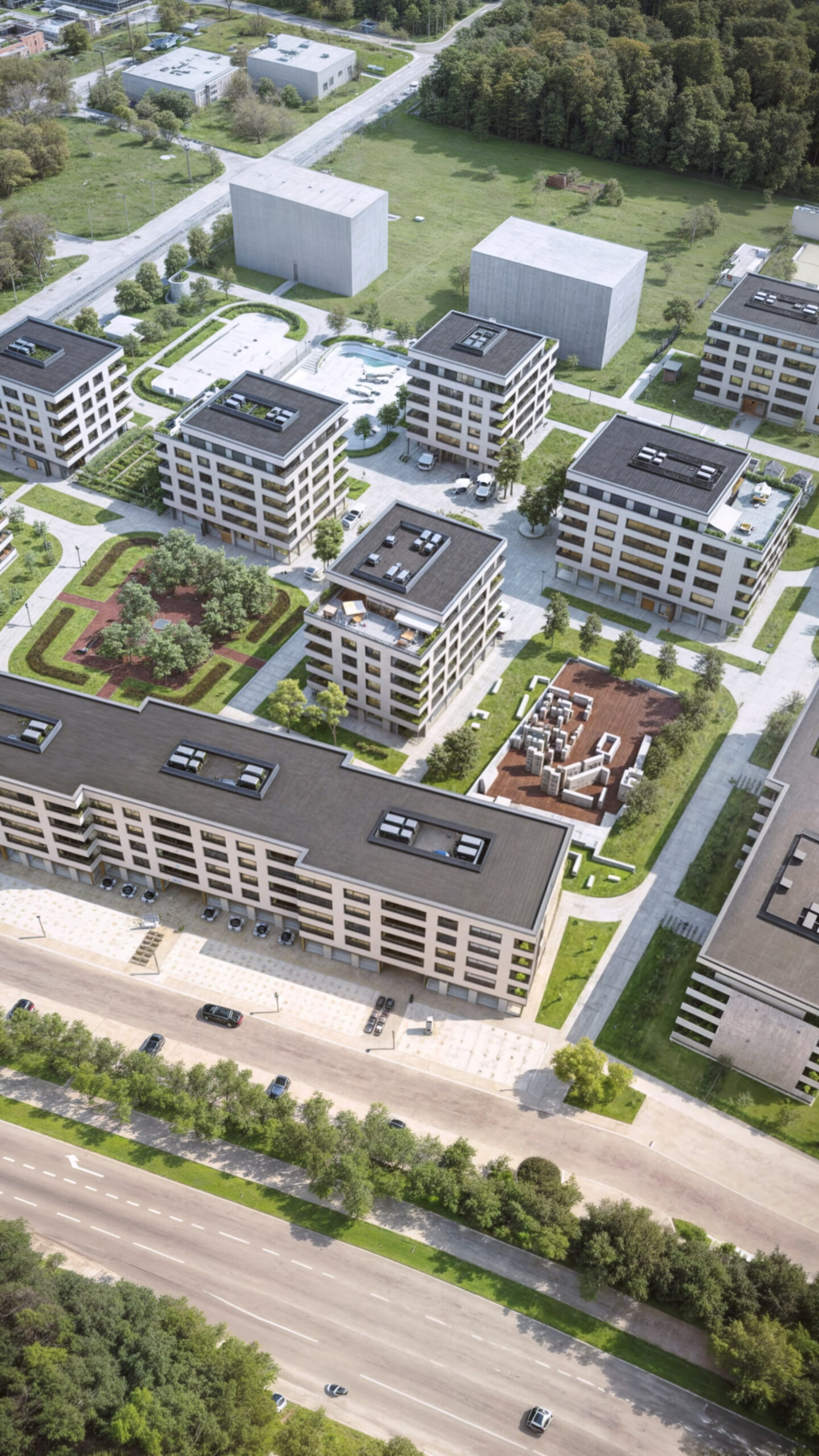 3D-Visualisierung – Wohnsiedlung Stefana Batorego, Poznań