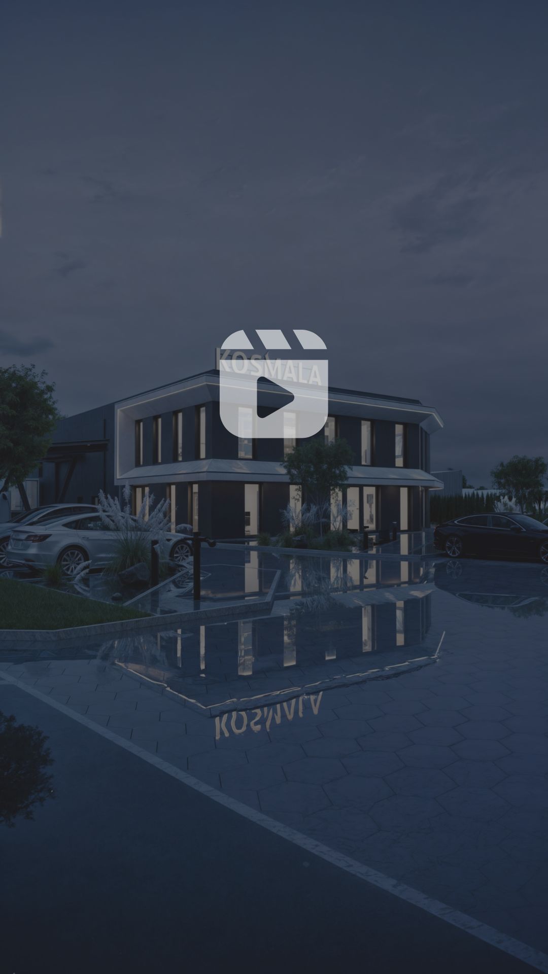 3D-Visualisierung – Büro- und Lagergebäude in Leszno, Polen