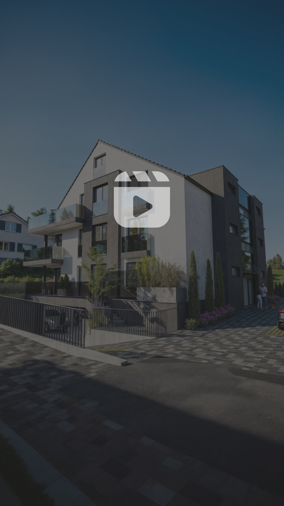 3D-Visualisierung – Wohngebäude mit 8 Wohnungen in Kaiseraugst, Schweiz